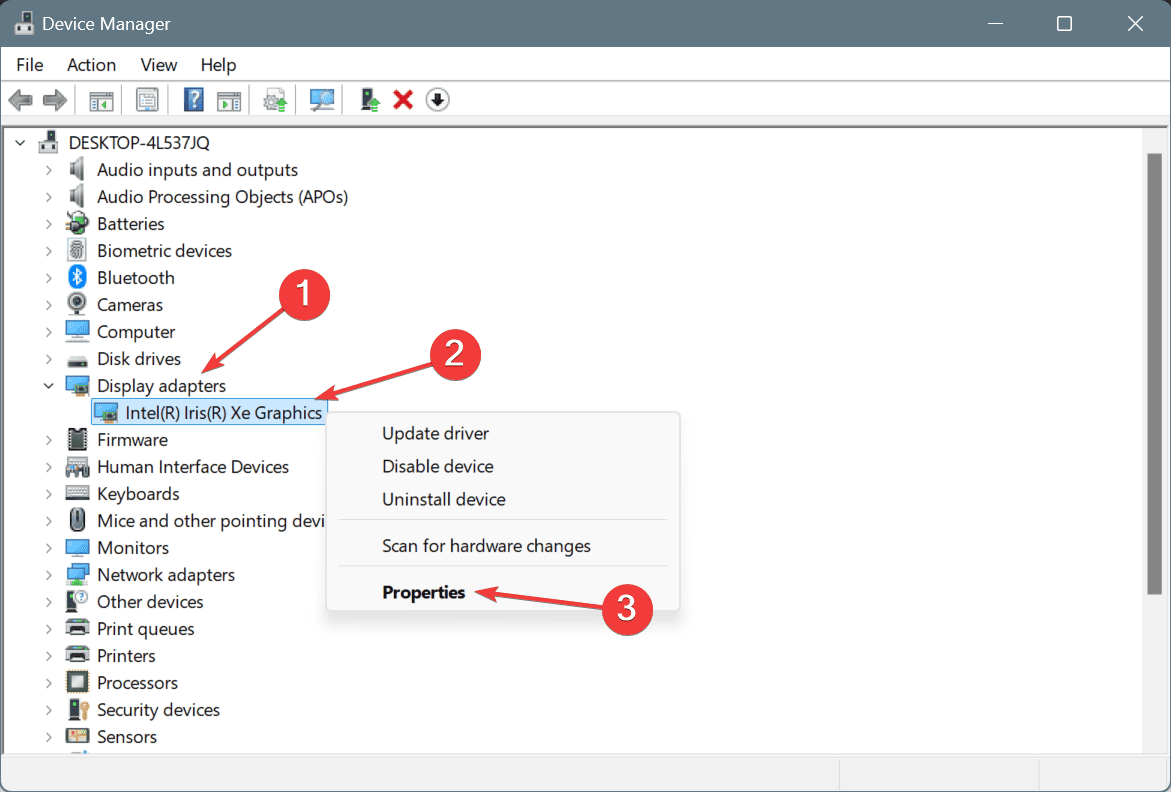 driver properties