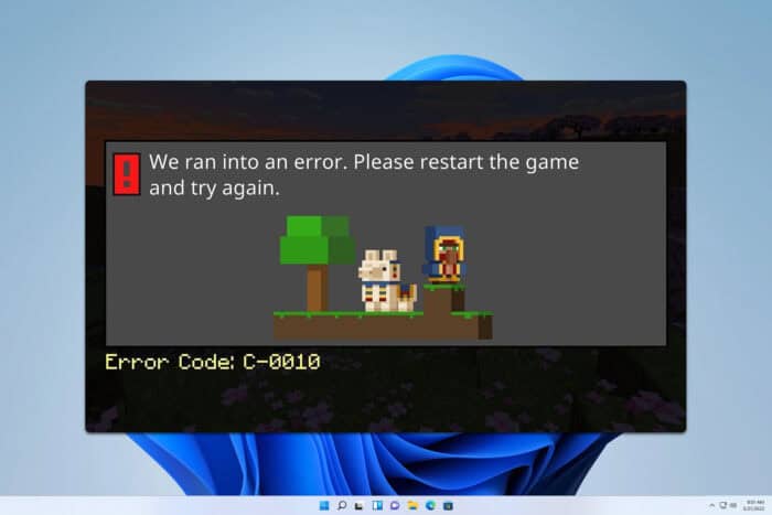 minecraft error code c-0010