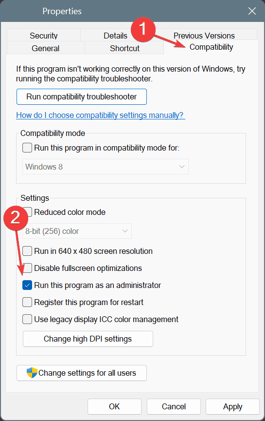 run as administrator to fix missing dcomp.dll