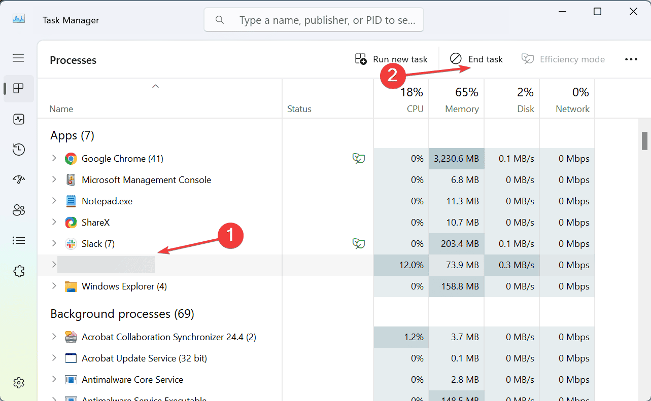 terminate process to fix ERROR_TOO_MANY_MODULES