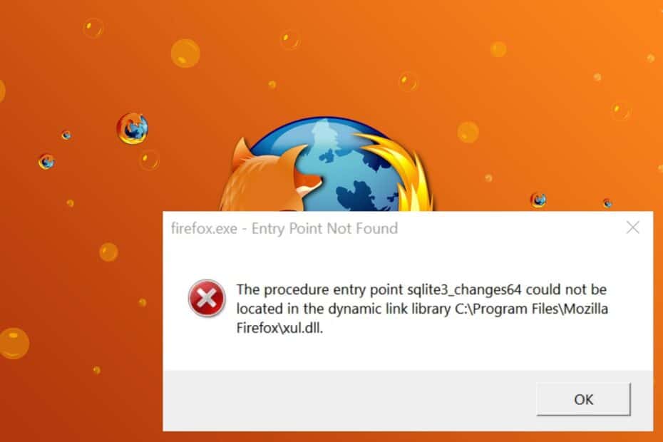 Firefox Error Entry Point Not Found: How to Fix it