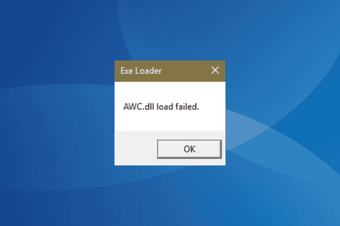 awc.dll load failed