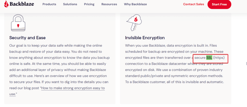 backblaze encryption