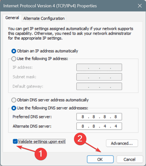 Google's DNS to fix Chrome Remote Desktop lag