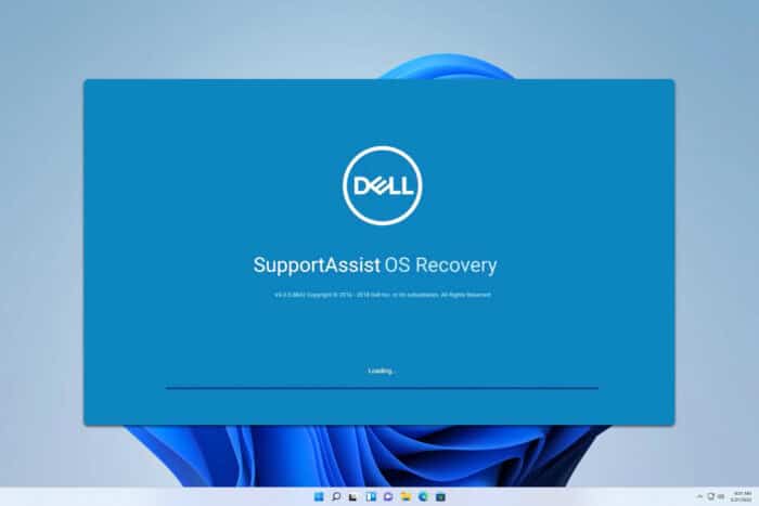 dell supportassist os recovery