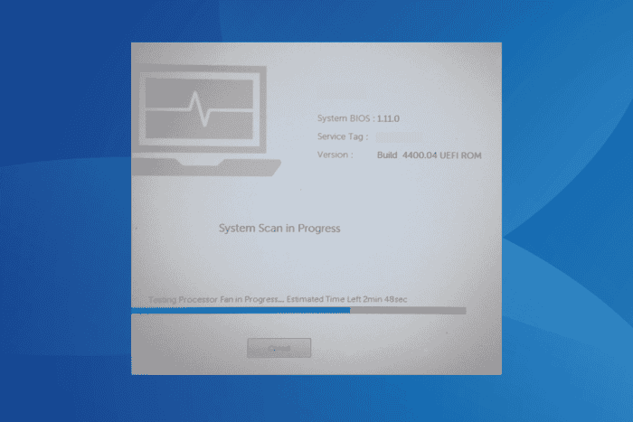 fix dell supportassist pre-boot system performance check stuck