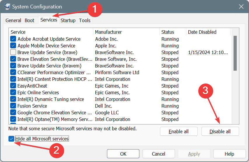 clean boot to fix ERROR_CALLBACK_POP_STACK