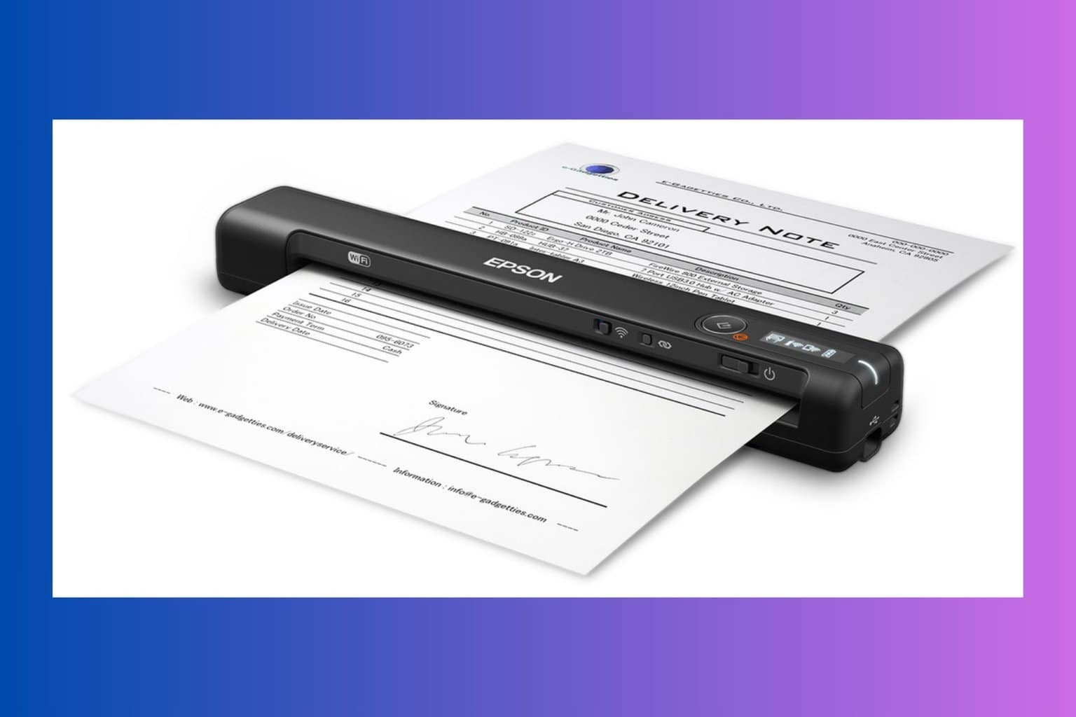 How to fix epson workforce es 60w portable scanner not working