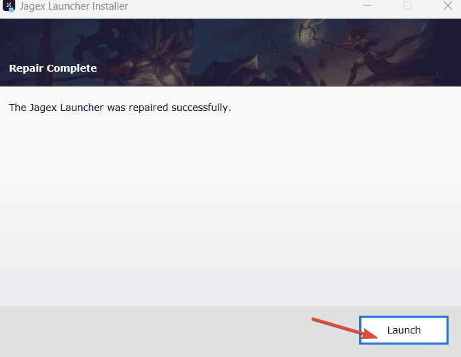 launch jagex after repair