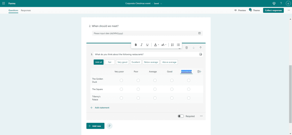 microsoft forms