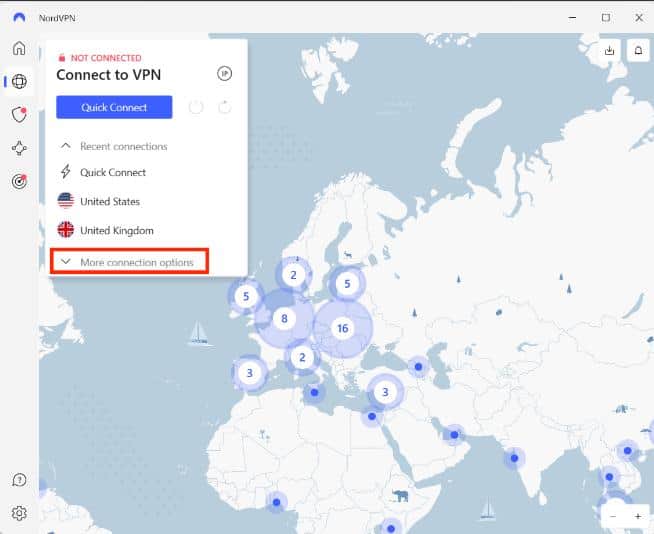 nordvpn more connection options