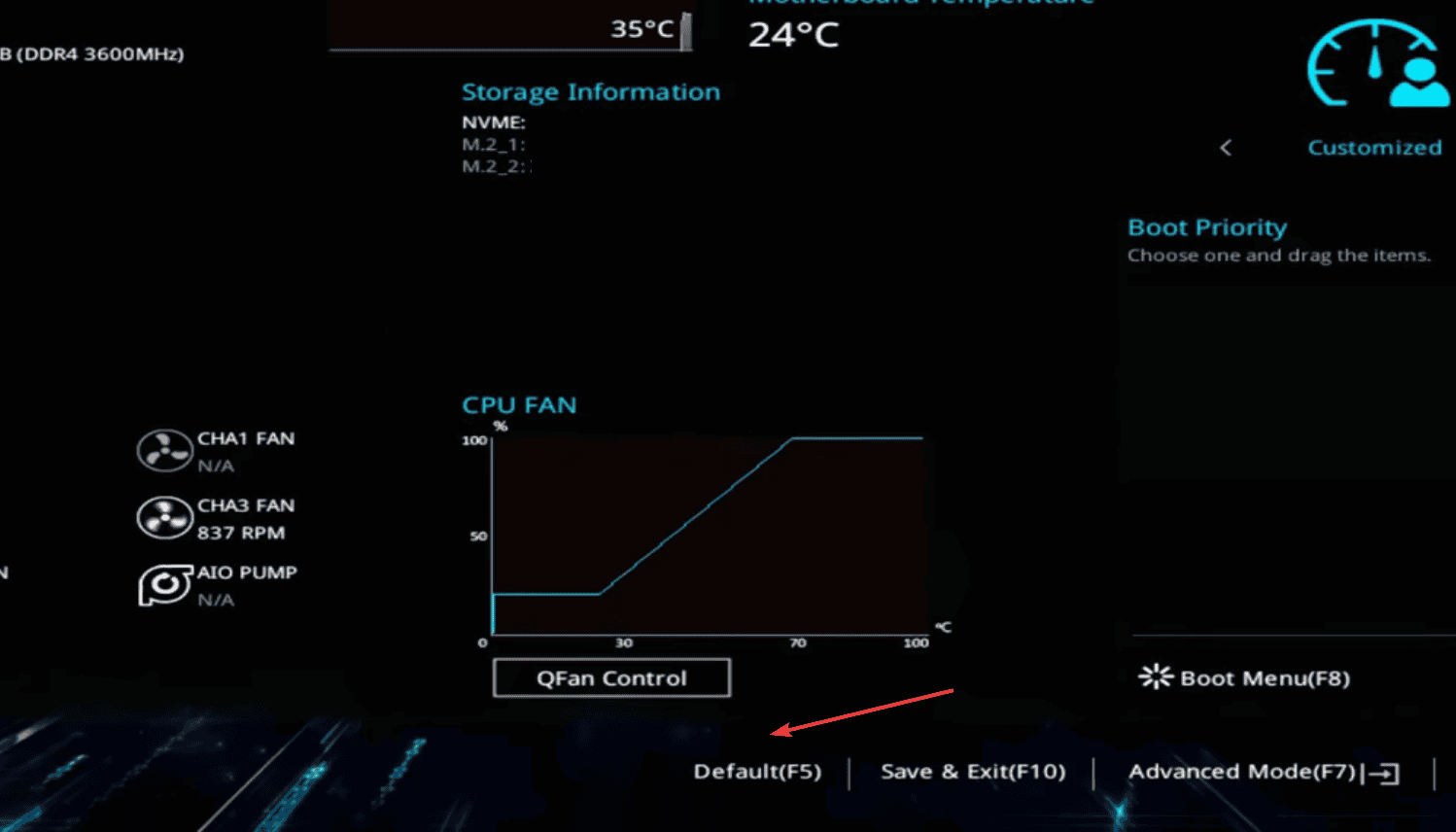 reset BIOS to fix dell supportassist has detected a failing component