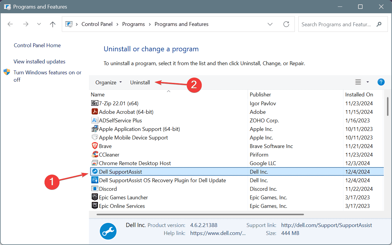 reinstall to fix dell supportassist get drivers and downloads unexpected error