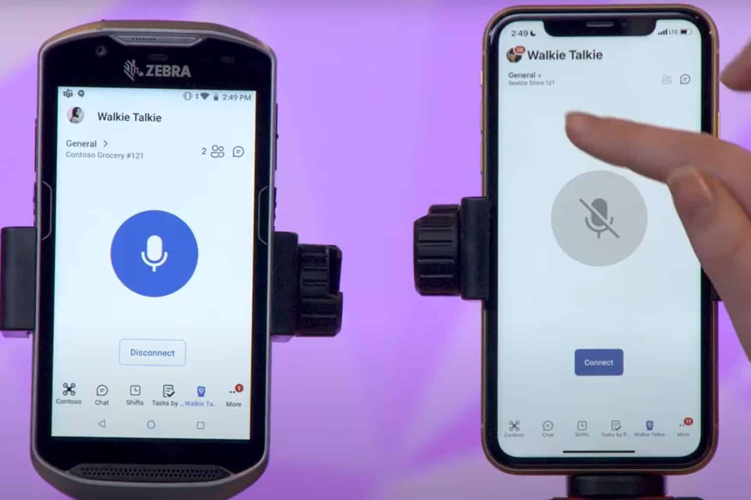 microsoft teams walkie talkie app