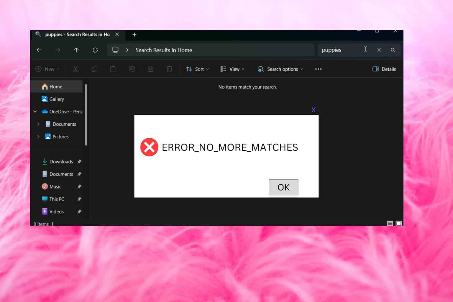 ERROR_NO_MORE_MATCHES