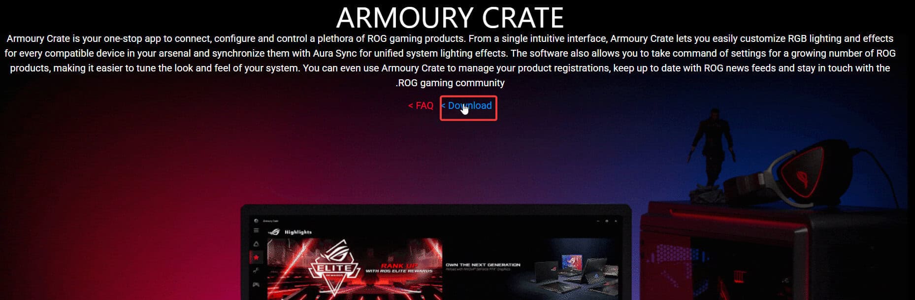 download armoury crate app