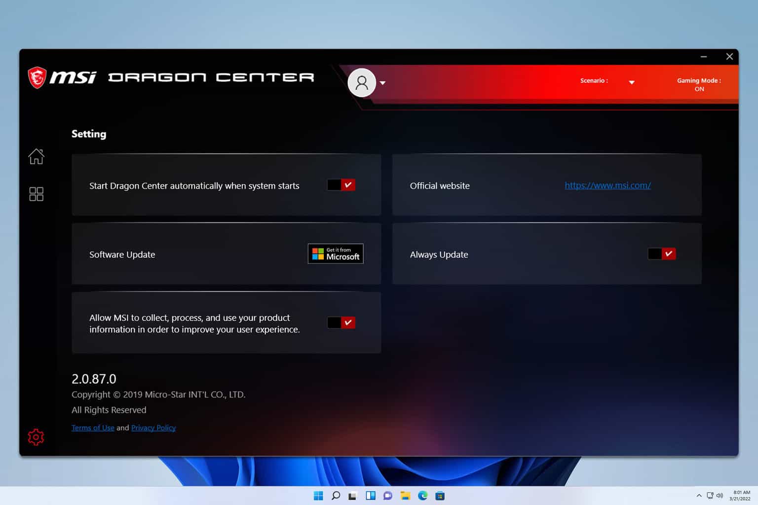 msi dragon center not updating