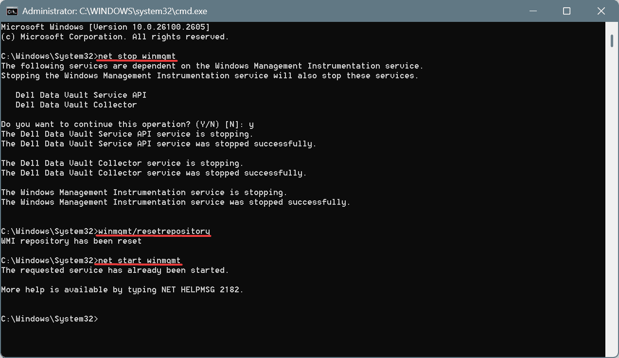 reset repository to fix msi dragon center battery calibration not working