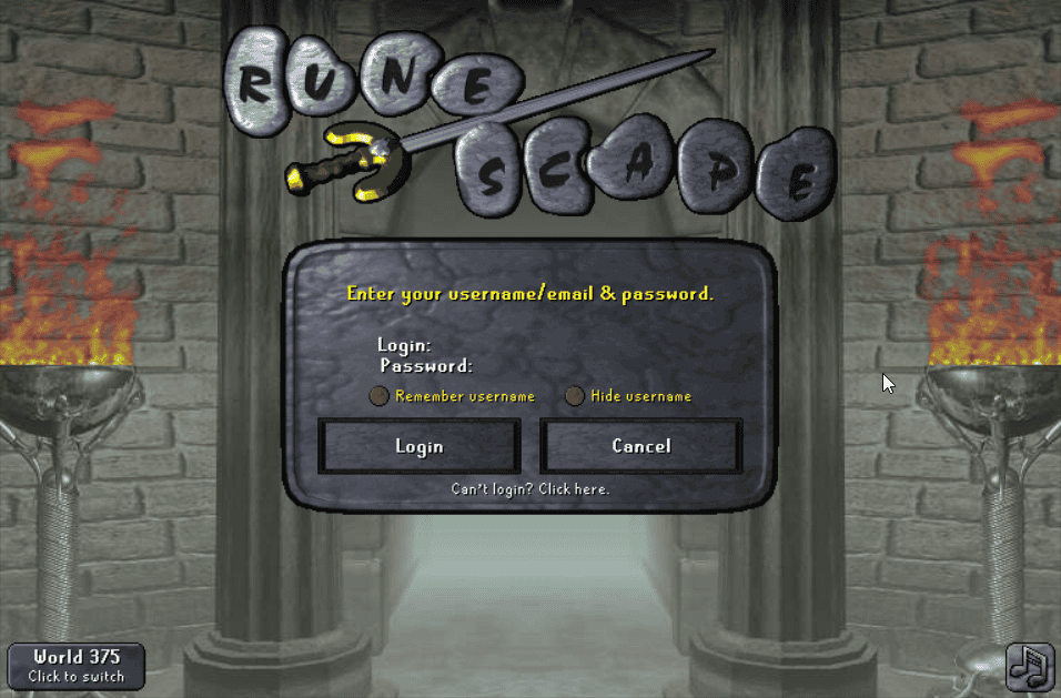 runescape login