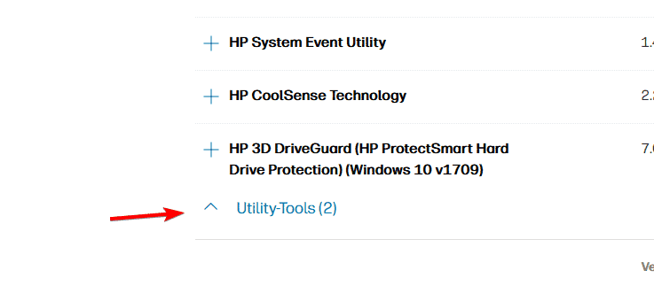 ferramentas utilitárias hp