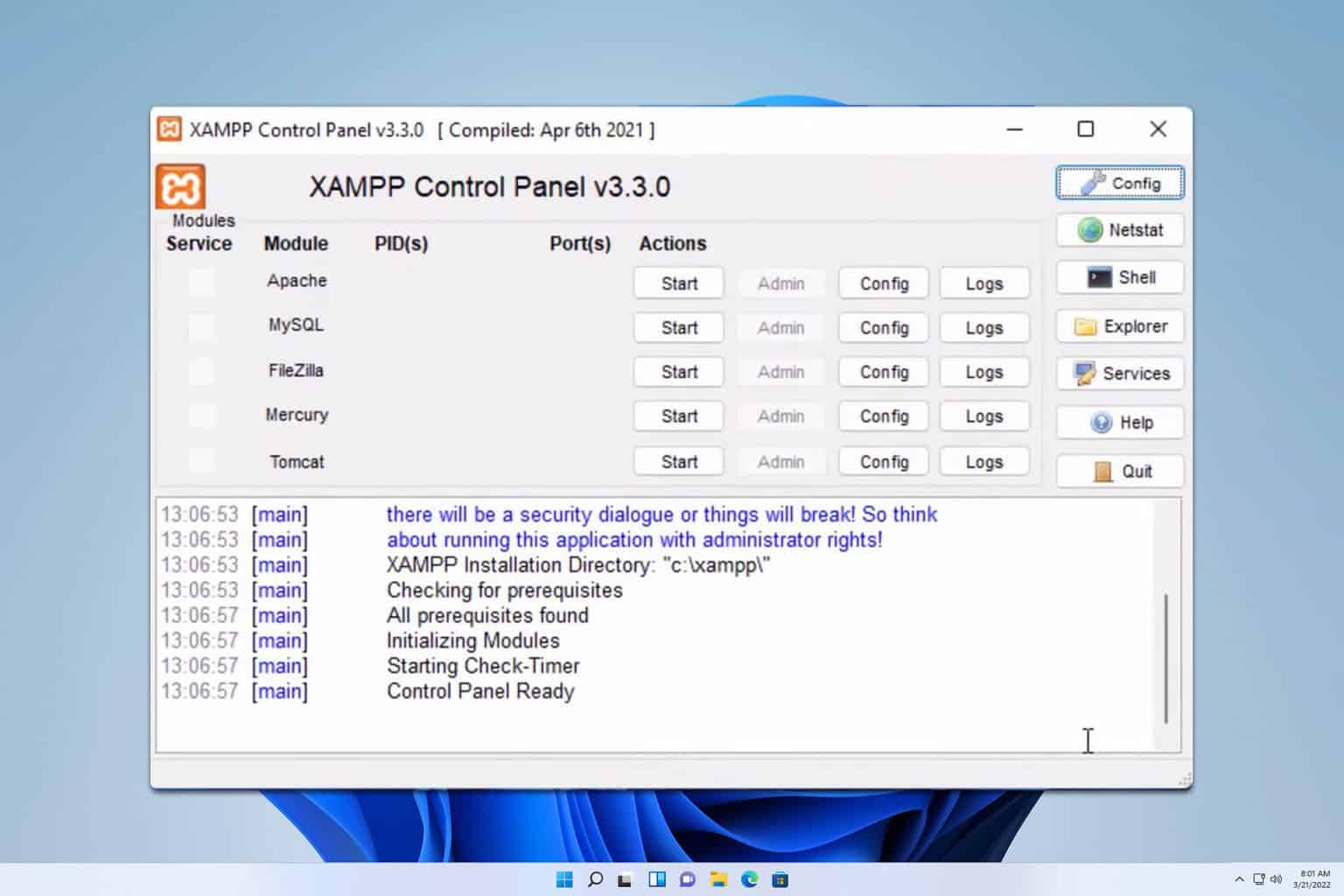 xampp download for windows 11