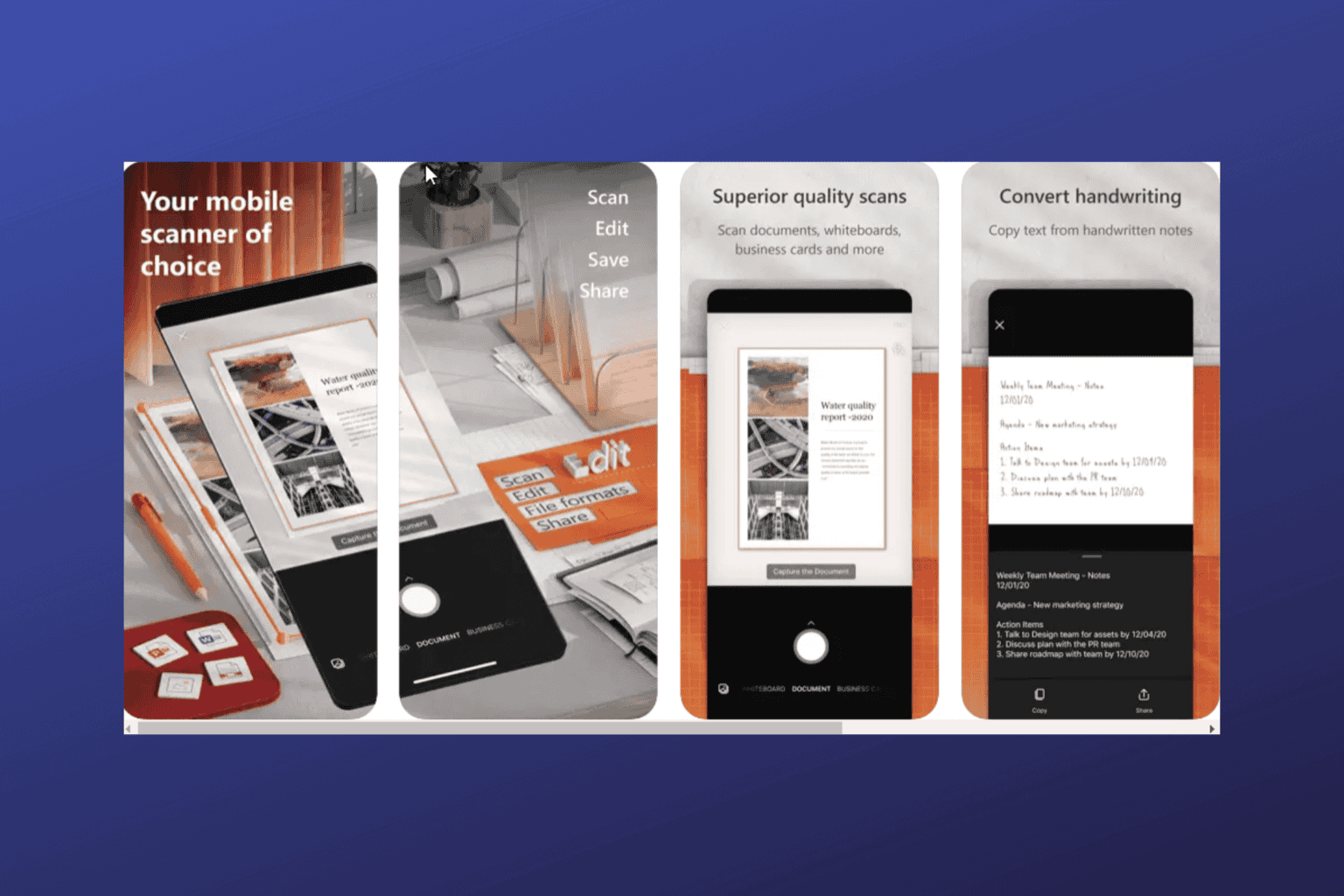 Microsoft Office Lens for ios and Android