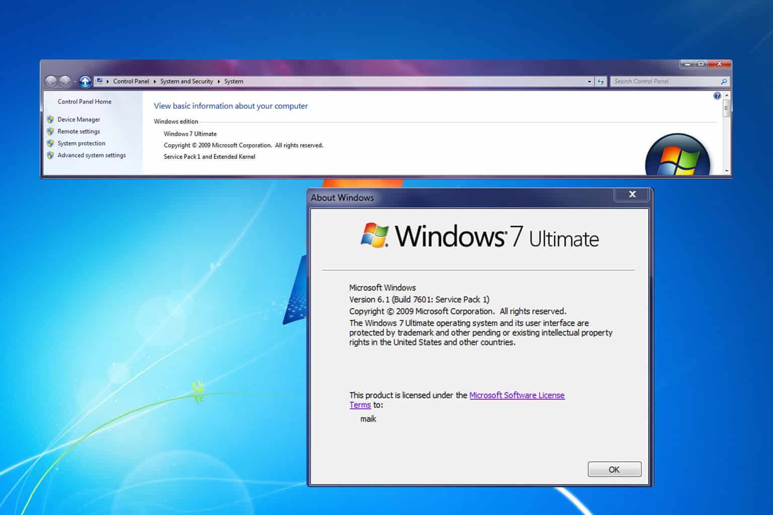 windows 7 extended kernel