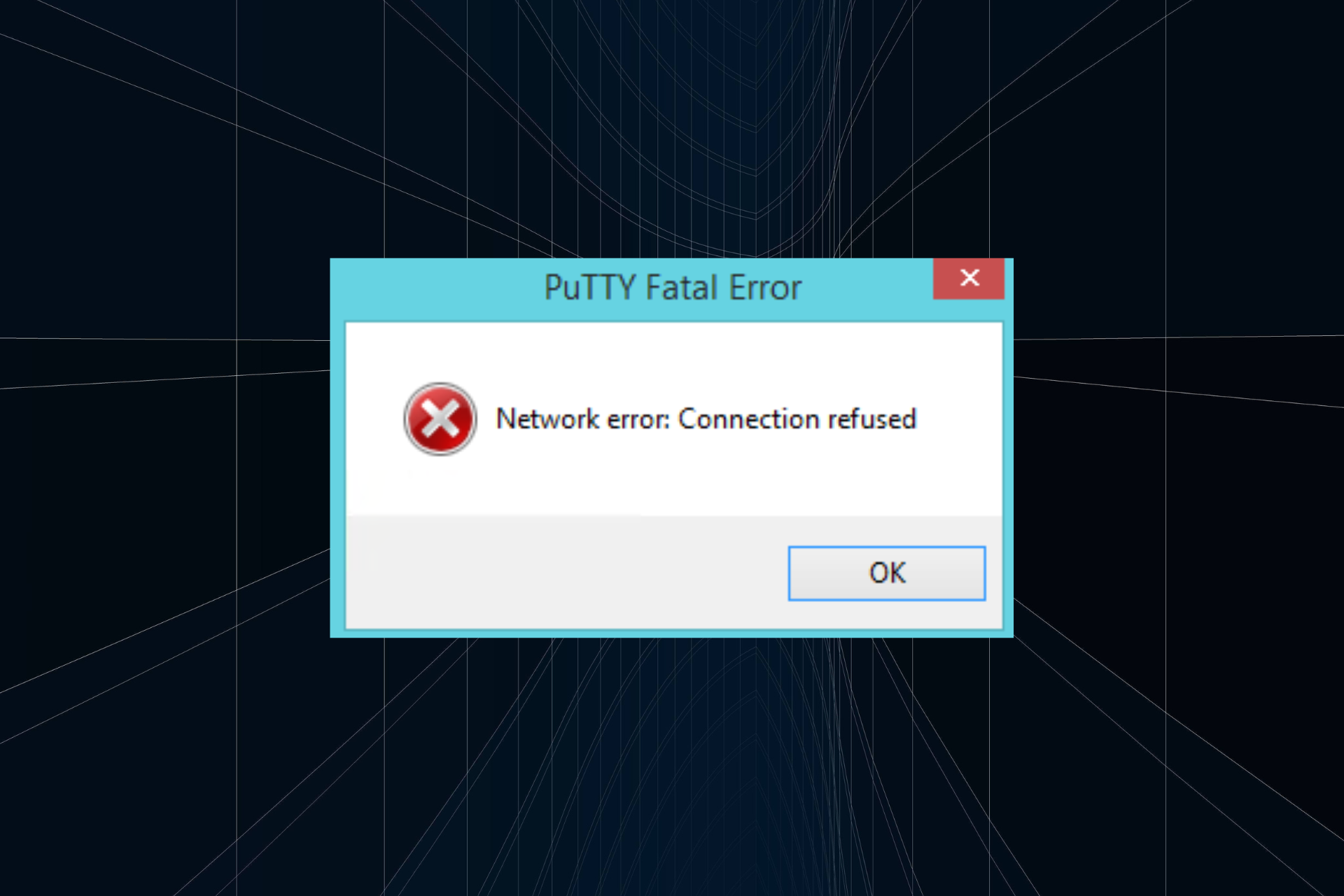 Erro fatal de rede no Putty: conexão recusada [correção]