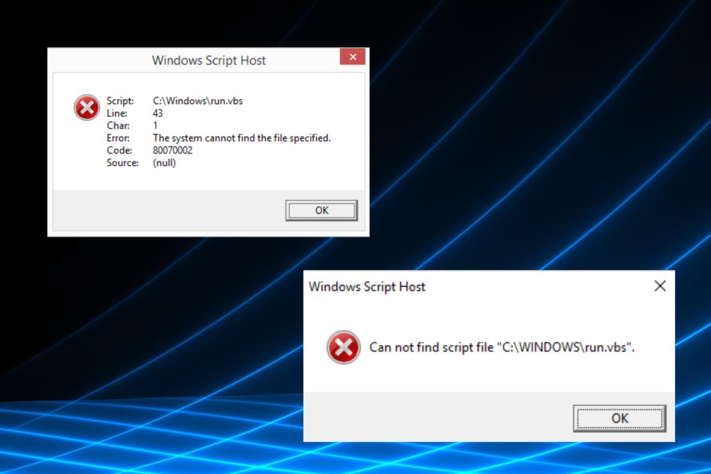 Corrija o erro Run.vbs no Windows 10 com estes 5 métodos - WindowsReport