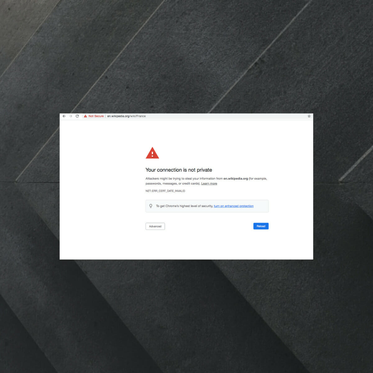 Erro ‘o certificado não é válido’ no Chrome: correção