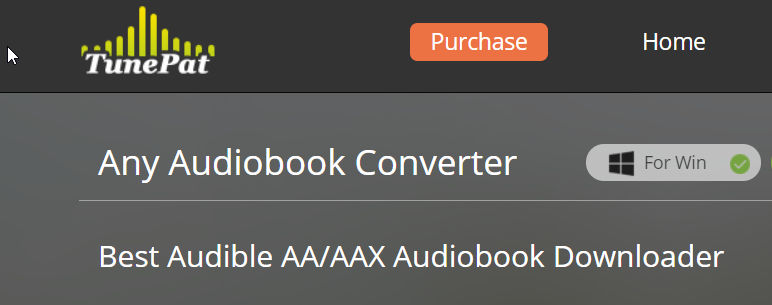 TunePat Audiobook Converter banner