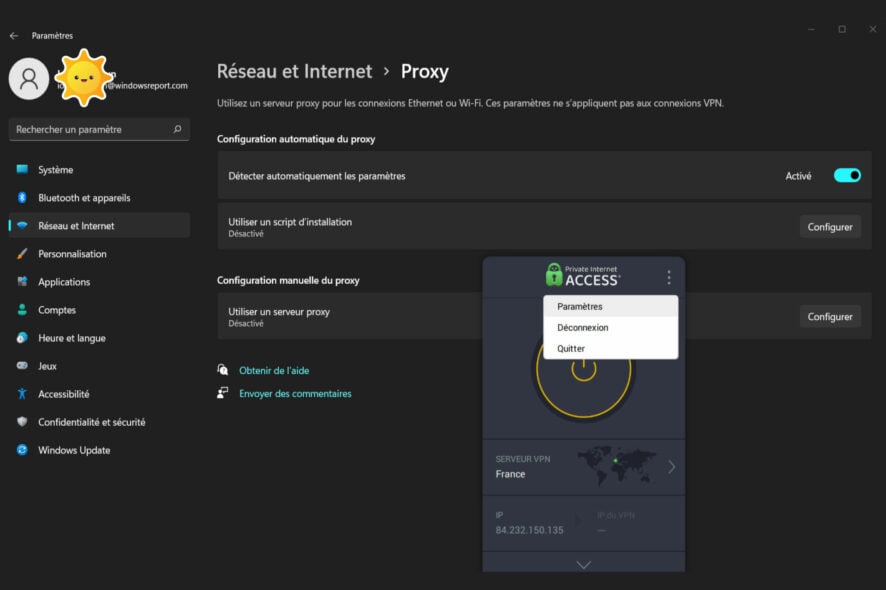 VPN et proxy - comment configurer VPN avec proxy