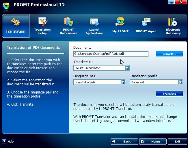 Promt 12 Offline Translation PC