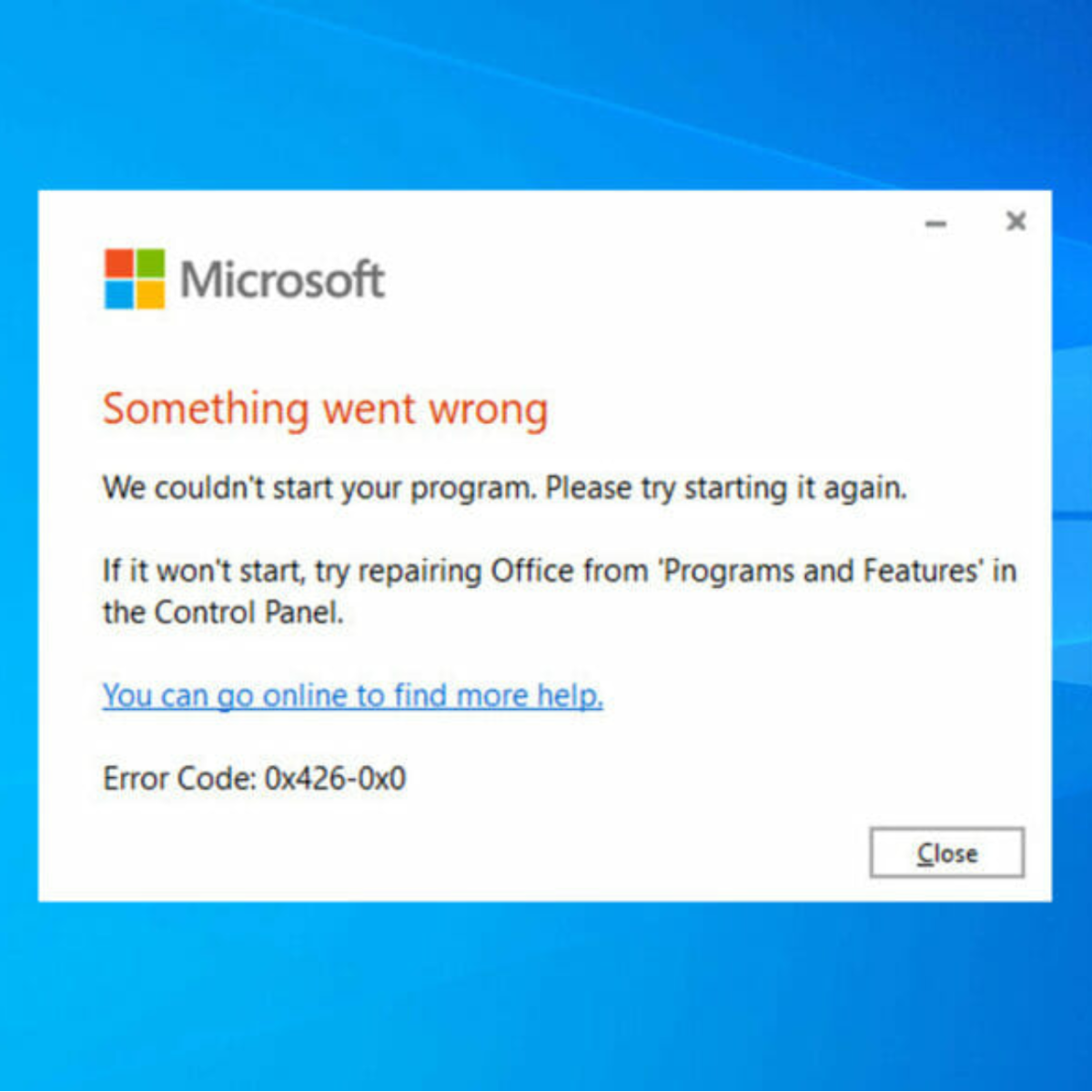 Código de Error 0x426-0x0 en Microsoft Office: Cómo Arreglarlo