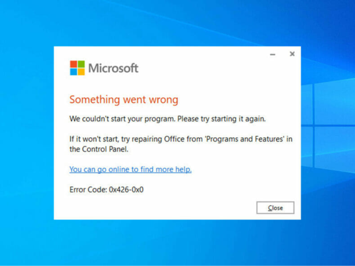Código de Error 0x426-0x0 en Microsoft Office: Cómo Arreglarlo