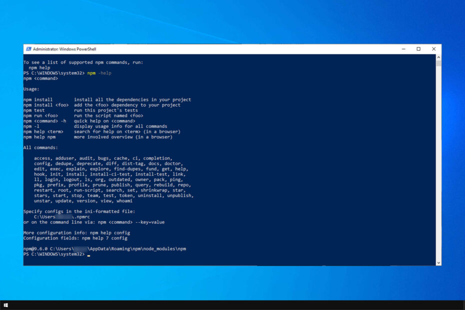 how to update node in windows using cmd