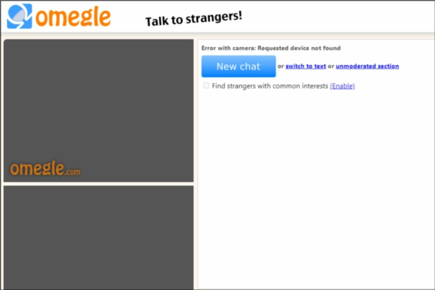 Microfono Omegle